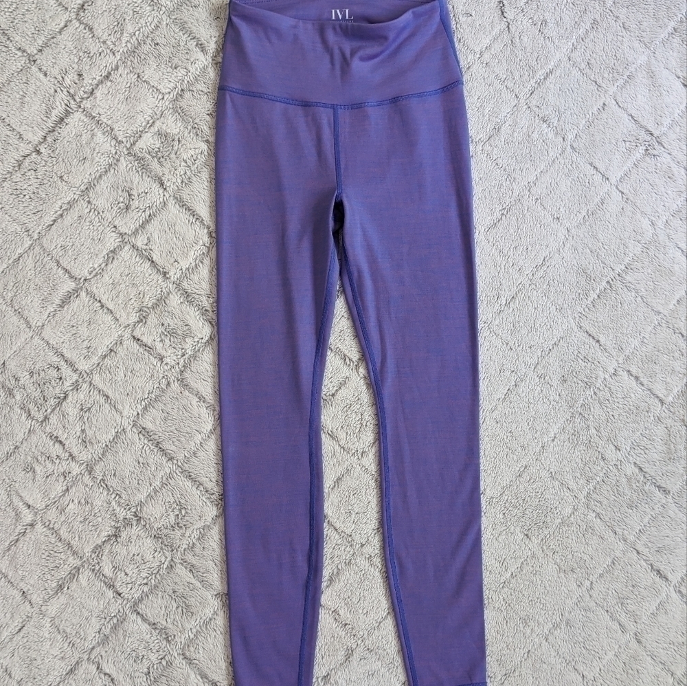 IVL Collective Active High Rise Leggings Women's 4 Purple Pink Heathered